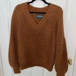 Tan/Brown American Eagle Sweater
